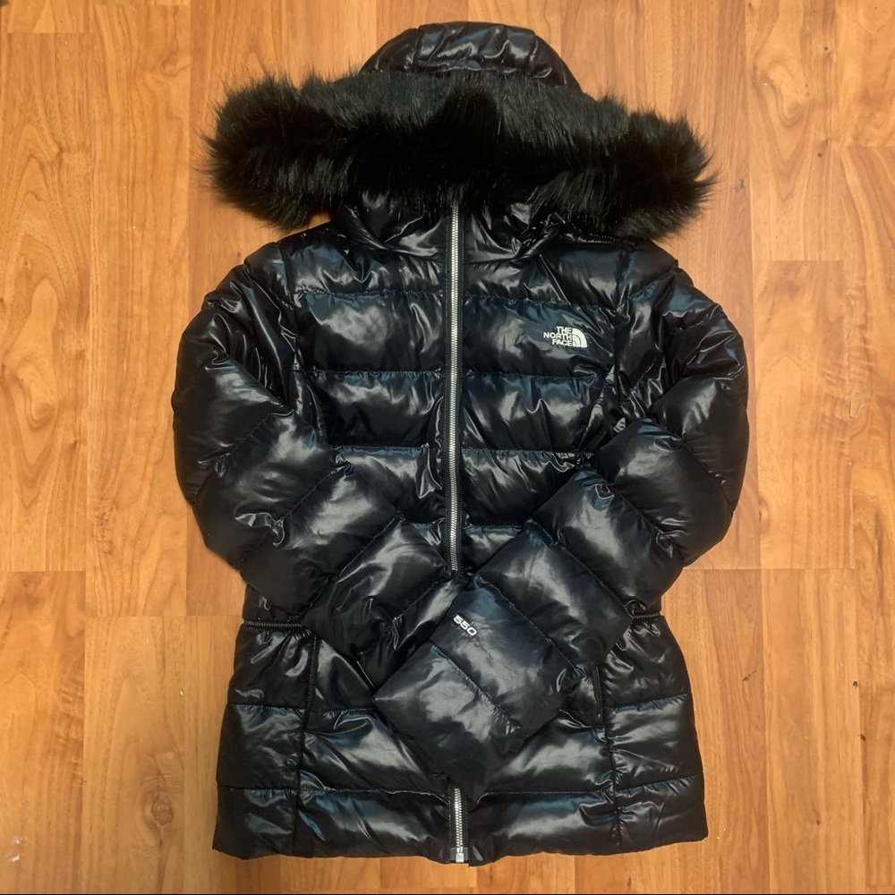 The North Face Women’s Gotham Puffer Jacket 550 Winter Coat Removable Fur Hood